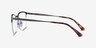 Quinton Gunmetal MetalEyeglass Frames from EyeBuyDirect, Side View