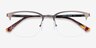 Quinton Gunmetal MetalEyeglass Frames from EyeBuyDirect, Closed View