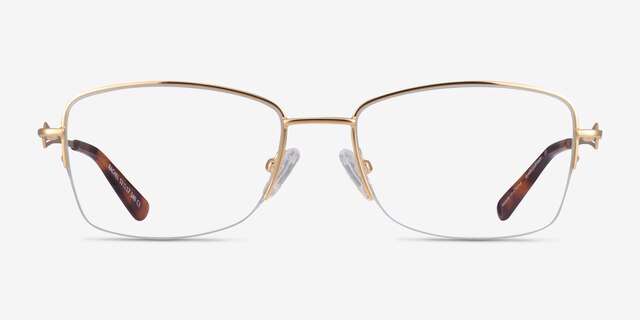 Rachel Gold MetalEyeglass Frames from EyeBuyDirect, Front View