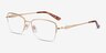 Rachel Gold MetalEyeglass Frames from EyeBuyDirect, Angle View