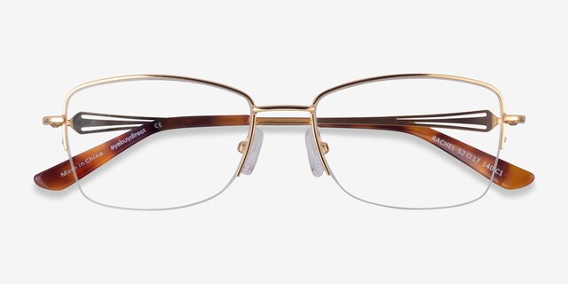 Rachel Gold MetalEyeglass Frames from EyeBuyDirect, Closed View