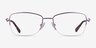 Rachel Purple MetalEyeglass Frames from EyeBuyDirect, Front View