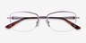 Rachel Purple MetalEyeglass Frames from EyeBuyDirect, Closed View