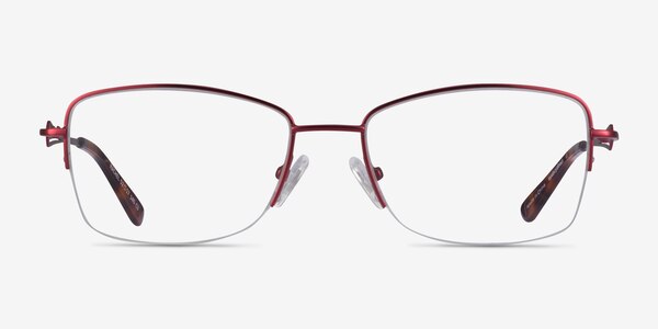 Rachel Burgundy Métal Montures de lunettes de vue