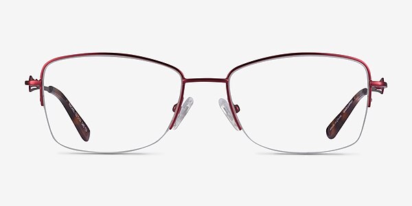 Rachel Burgundy Metal Eyeglass Frames