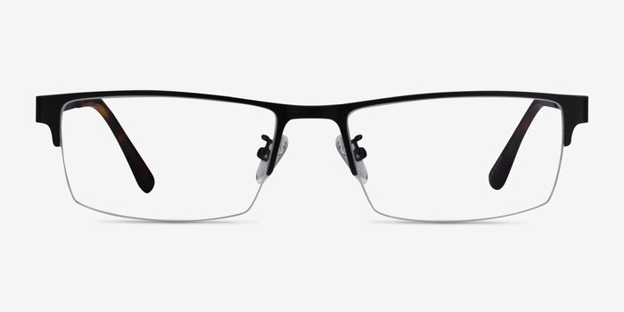 Travis Black Metal Eyeglass Frames from EyeBuyDirect