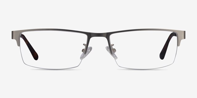 Travis Silver MetalEyeglass Frames from EyeBuyDirect, Front View