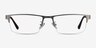Travis Silver MetalEyeglass Frames from EyeBuyDirect, Front View