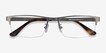 Travis Silver MetalEyeglass Frames from EyeBuyDirect, Closed View