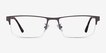 Travis Gunmetal MetalEyeglass Frames from EyeBuyDirect, Front View