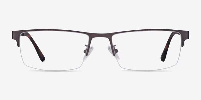 Travis Gunmetal MétalMontures de lunettes de vue d'EyeBuyDirect, Vue de Face