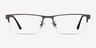 Travis Gunmetal MétalMontures de lunettes de vue d'EyeBuyDirect, Vue de Face