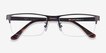 Travis Gunmetal MetalEyeglass Frames from EyeBuyDirect, Closed View