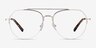 Breathe Gold MetalEyeglass Frames from EyeBuyDirect, Front View
