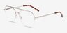 Breathe Gold MetalEyeglass Frames from EyeBuyDirect, Angle View