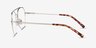 Breathe Gold MetalEyeglass Frames from EyeBuyDirect, Side View