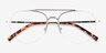 Breathe Gold MetalEyeglass Frames from EyeBuyDirect, Closed View