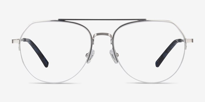 Breathe Argenté Métal Montures de lunettes de vue d'EyeBuyDirect