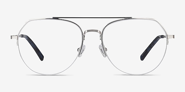 Breathe Silver Metal Eyeglass Frames