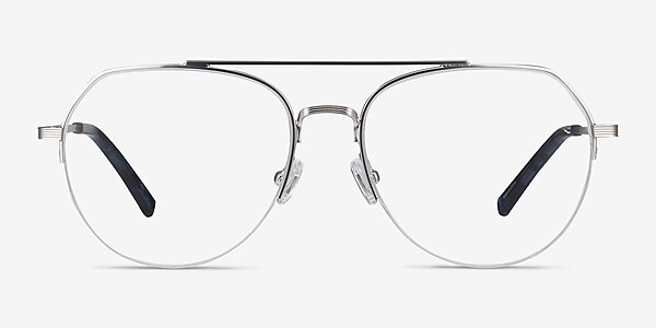 Breathe Silver Metal Eyeglass Frames