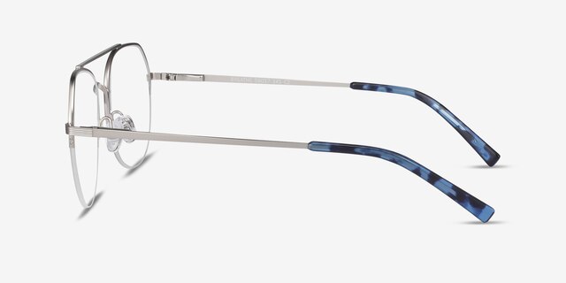 Breathe Argenté MétalMontures de lunettes de vue d'EyeBuyDirect, Vue de Côté