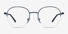 Written Navy MetalEyeglass Frames from EyeBuyDirect, Front View