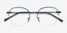 Written Navy MetalEyeglass Frames from EyeBuyDirect, Closed View