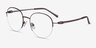 Written Bronze MetalEyeglass Frames from EyeBuyDirect, Angle View