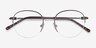 Written Bronze MetalEyeglass Frames from EyeBuyDirect, Closed View