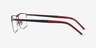Belong Silver Carbon-fiberEyeglass Frames from EyeBuyDirect, Side View