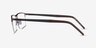 Belong Gunmetal Carbon-fiberEyeglass Frames from EyeBuyDirect, Side View