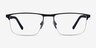 Belong Black Red Carbon-fiberMontures de lunettes de vue d'EyeBuyDirect, Vue de Face