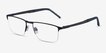 Belong Black Red MetalEyeglass Frames from EyeBuyDirect, Angle View