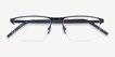 Belong Black Red MetalEyeglass Frames from EyeBuyDirect, Closed View