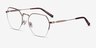 Cruz Or rose MétalMontures de lunettes de vue d'EyeBuyDirect, Vue d'Angle