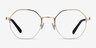 Cowen Doré MétalMontures de lunettes de vue d'EyeBuyDirect, Vue de Face