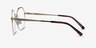 Cowen Doré MétalMontures de lunettes de vue d'EyeBuyDirect, Vue de Côté