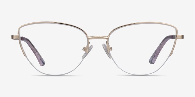 Star Gold MetalEyeglass Frames from EyeBuyDirect, Front View