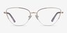 Star Gold MetalEyeglass Frames from EyeBuyDirect, Front View