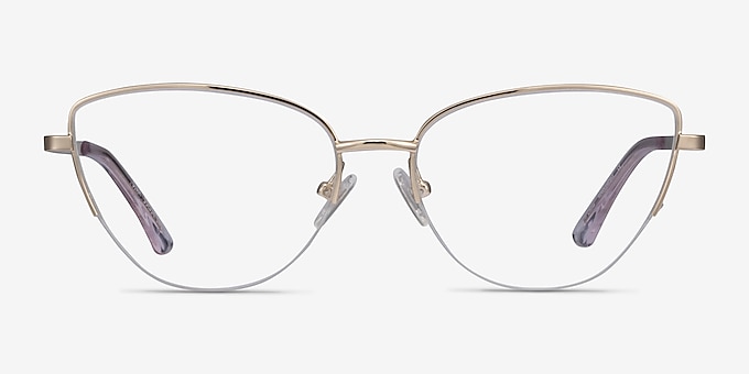 Star Gold Metal Eyeglass Frames