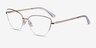 Star Gold MetalEyeglass Frames from EyeBuyDirect, Angle View