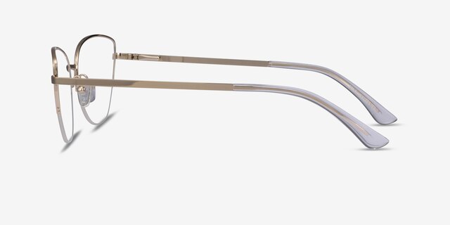 Star Gold MetalEyeglass Frames from EyeBuyDirect, Side View