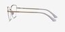 Star Gold MetalEyeglass Frames from EyeBuyDirect, Side View