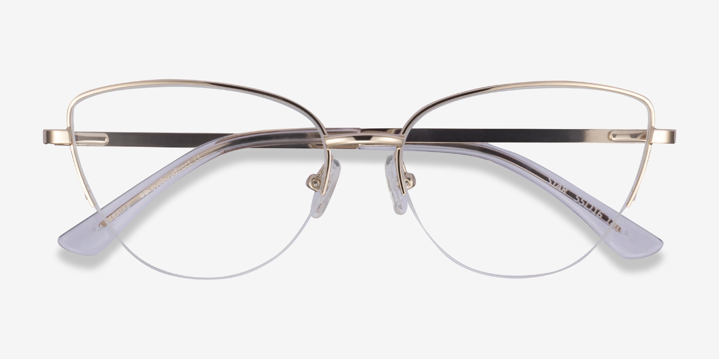 Star Cat Eye Burgundy Glasses for Women | Eyebuydirect Canada