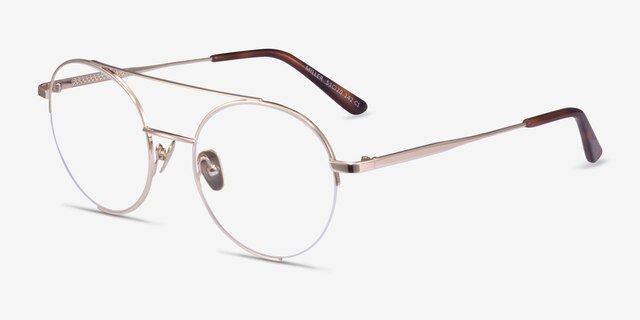 Miller Gold MetalEyeglass Frames from EyeBuyDirect, Angle View