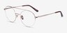 Miller Gold MetalEyeglass Frames from EyeBuyDirect, Angle View