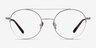 Miller Silver MetalEyeglass Frames from EyeBuyDirect, Front View