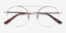 Miller Silver MetalEyeglass Frames from EyeBuyDirect, Closed View