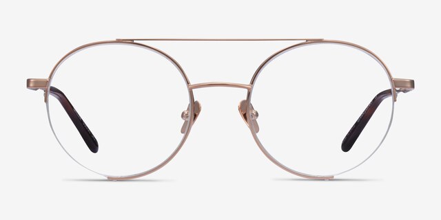 Miller Rose Gold MetalEyeglass Frames from EyeBuyDirect, Front View