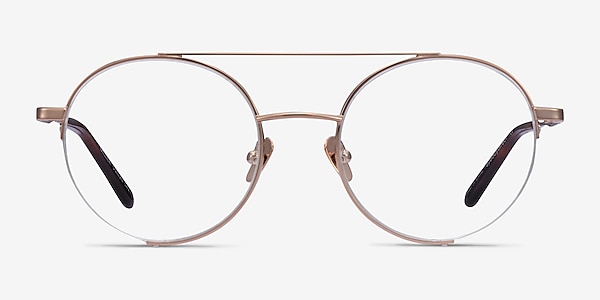 Miller Rose Gold Metal Eyeglass Frames